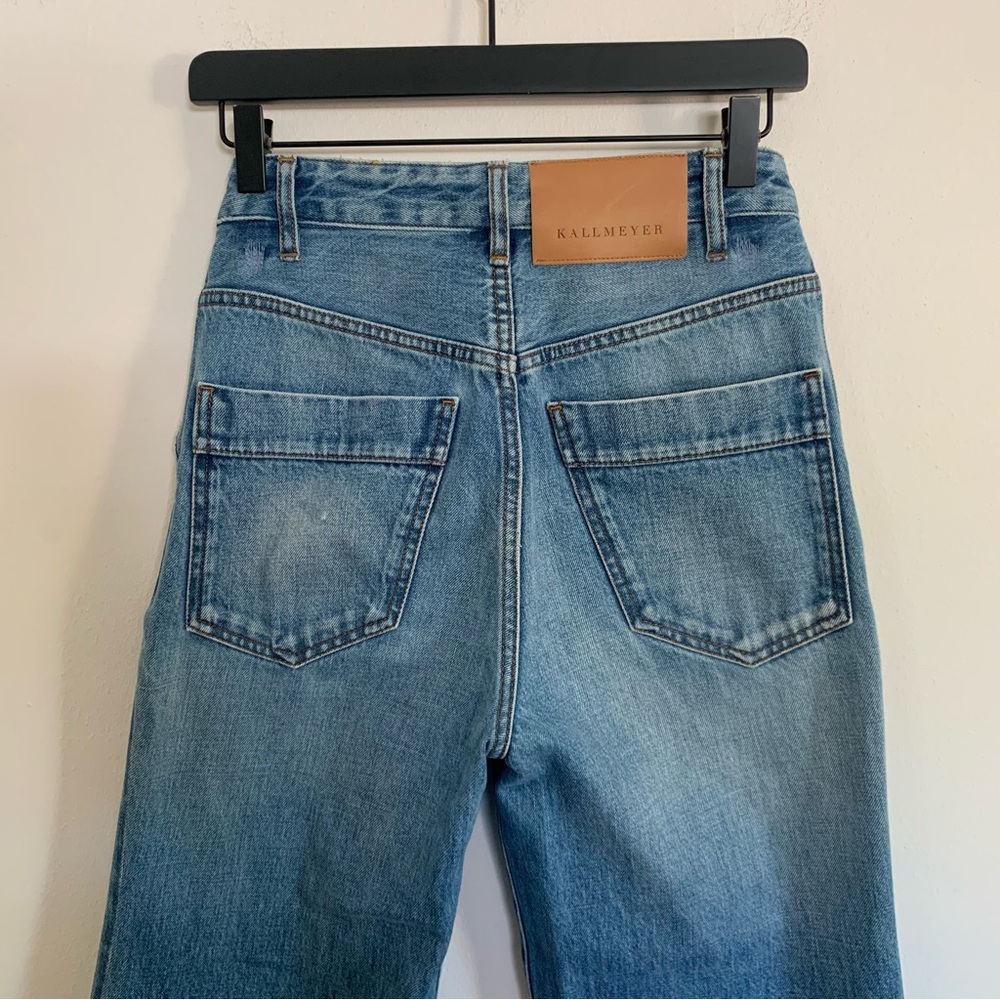 KALLMEYER Athena Flare Jean in Mid Blue Size 27 - Picture 8 of 11
